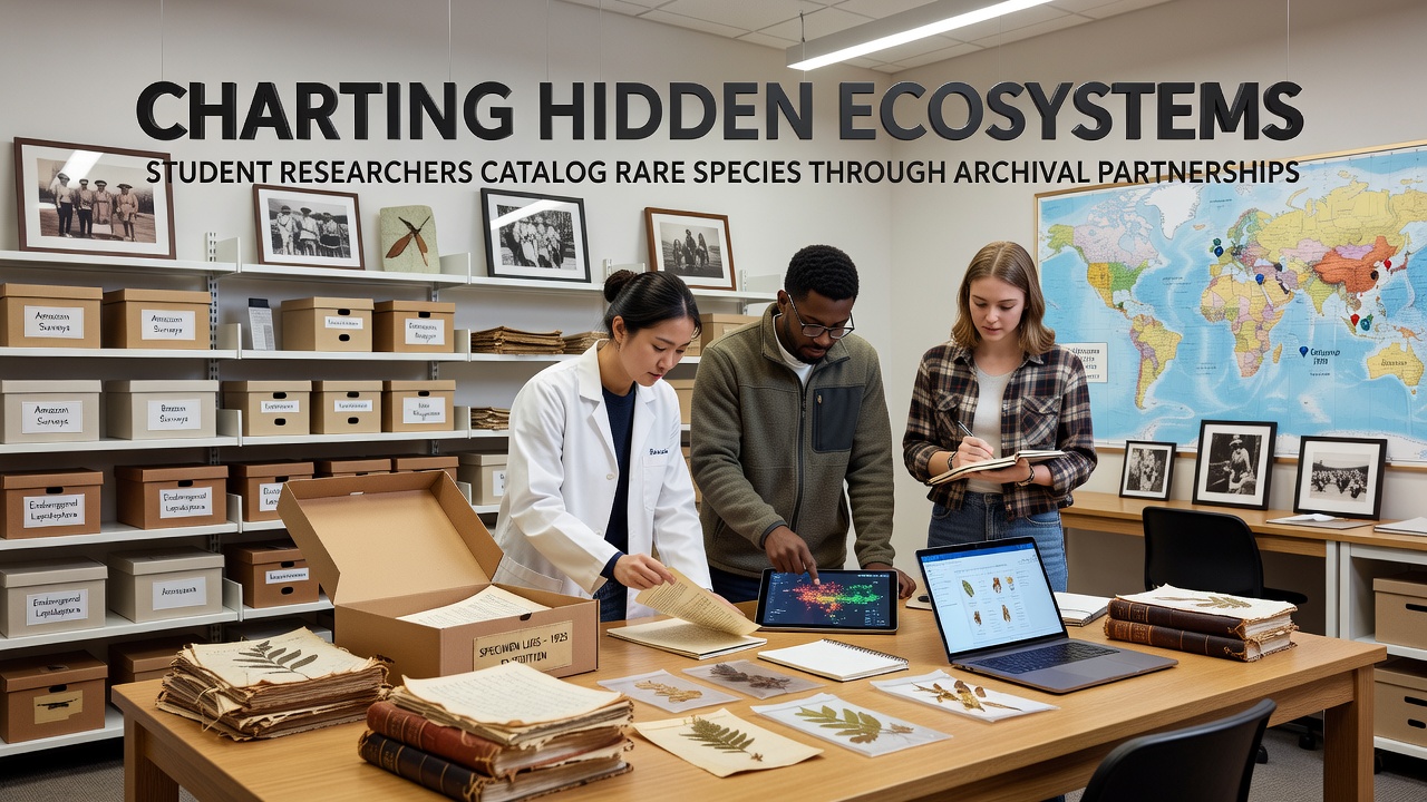 Charting Hidden Ecosystems: Student Researchers Catalog Rare Species Through Archival Partnerships